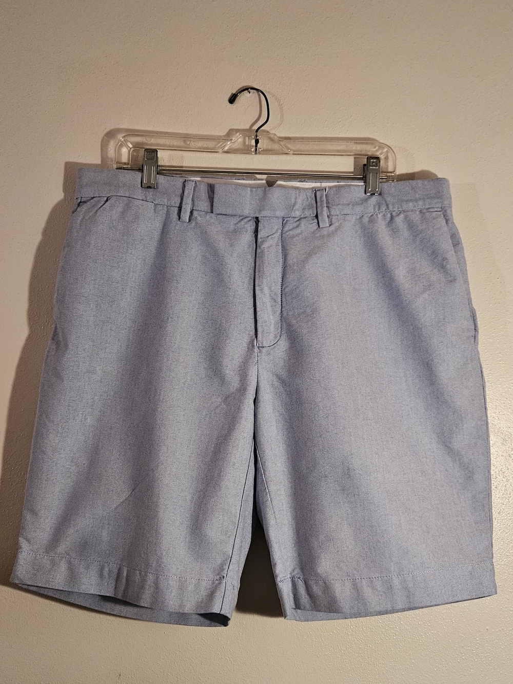 Ralph Lauren Light Blue Flat-Front Chino Shorts